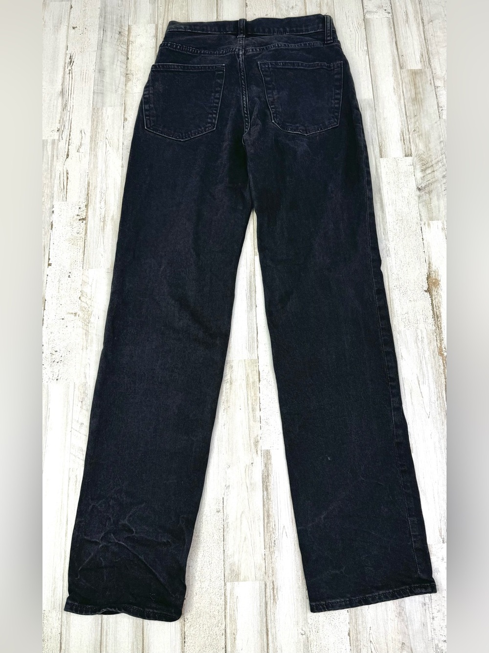 Gap 90s Loose High Rise Jeans Womens 24/00R (26x30) Black Denim - Picture 9 of 11